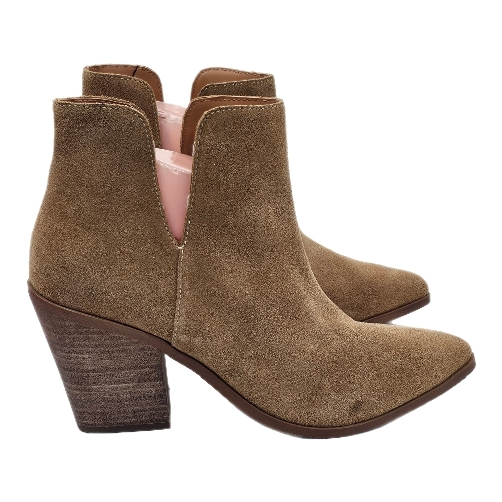 Lisa Vicky Kicky Split Suede Ankle Boots Tan Camel Size 11 - Picture 3 of 12